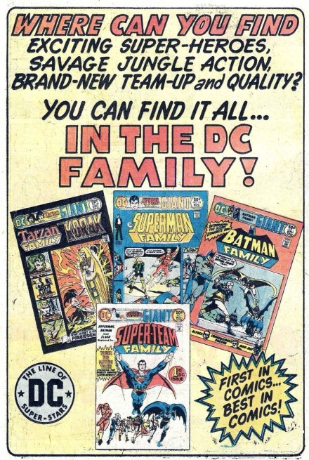 DC family of comics